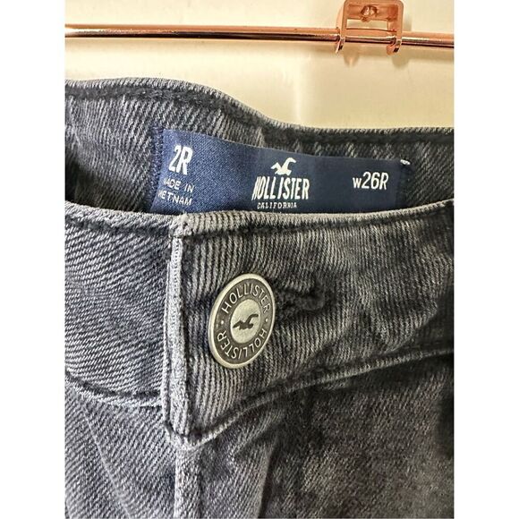 Hollister Black Ultra High Rise Dad Jeans Size 26 or 2 New - Picture 4 of 6
